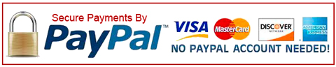 Paypal & Credit Card Payments Accepted